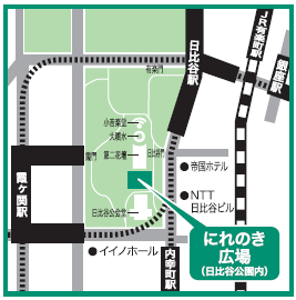 調布駅前広場の地図