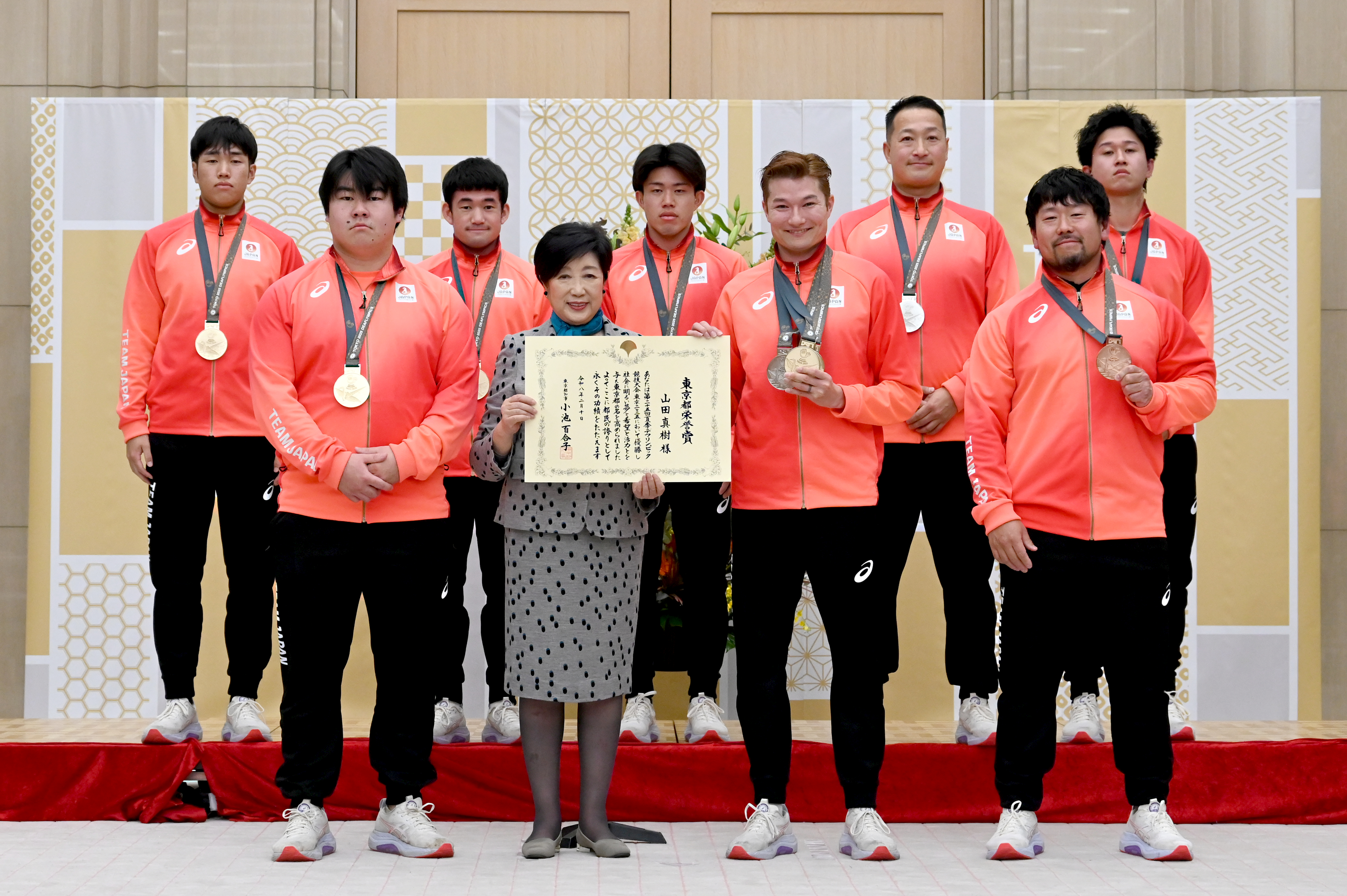 デフ陸上(≒山田真樹選手)への賞状授与後カット