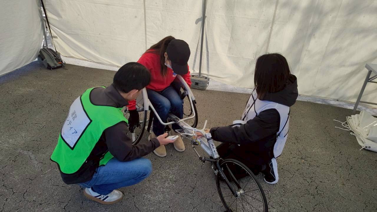 皇居外苑メイン会場の様子です。